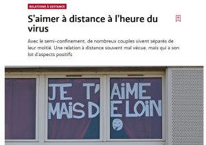 S'aimer à distance à l'heure du virus